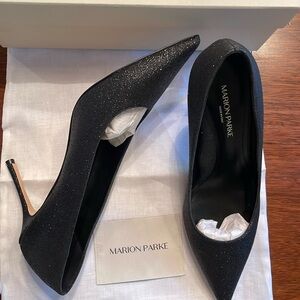 Marion Parke Black Glitter heels - size 40.5